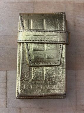 Burberry Metallic Gold Cigarette Holder w COA!